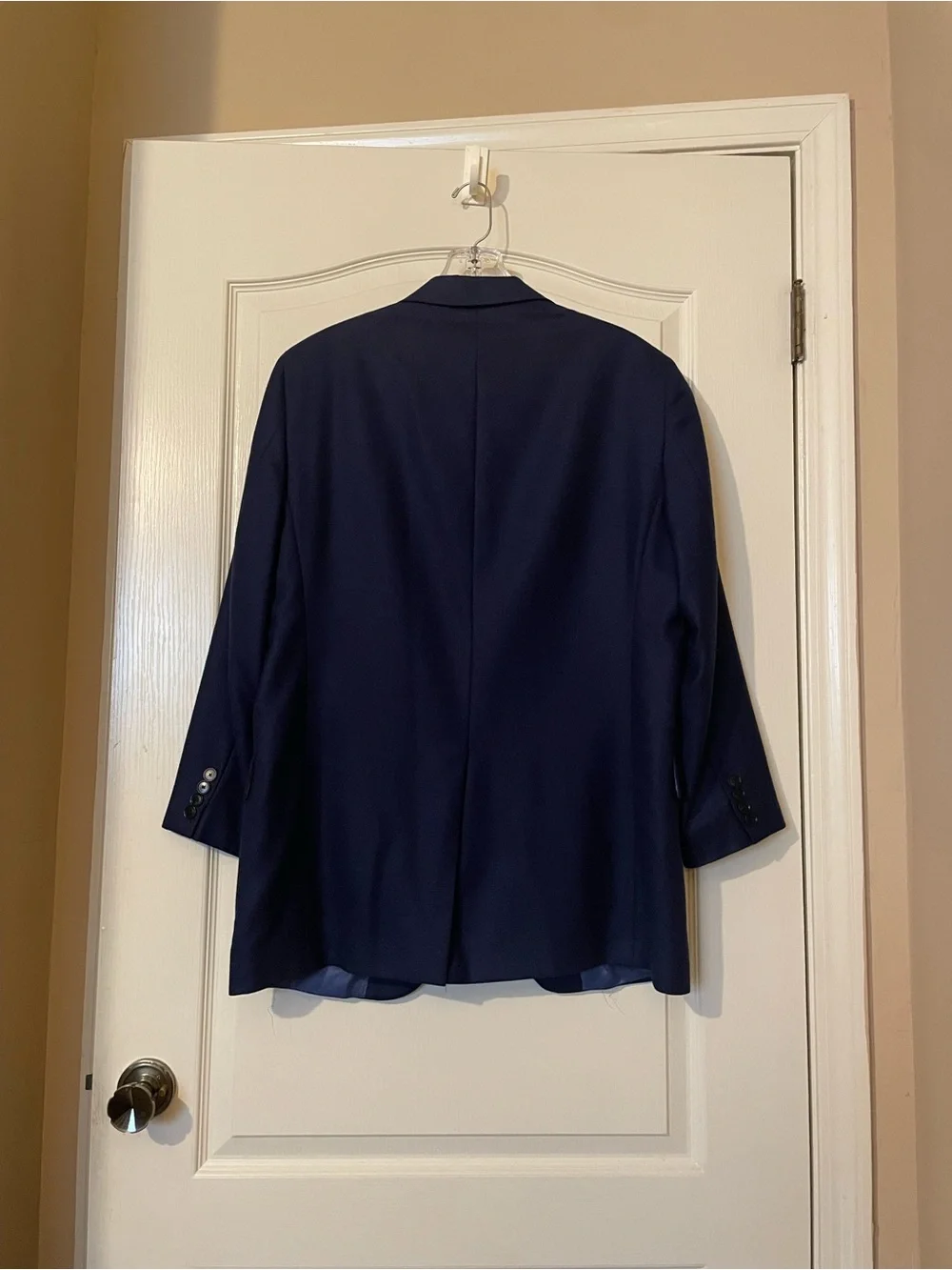 Hart Schaffner Marx Loro Piana 100% Cashmere Blazer 40R Navy Blue USA Made